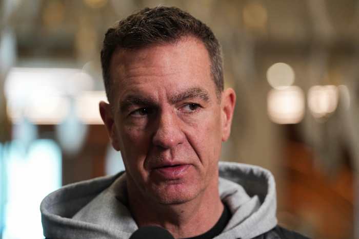 Bengals Defensive Coordinator Lou Anarumo speaks at the 2024 NFL Combine.  